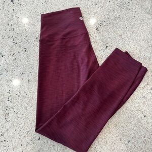 Lululemon Athletica Burgundy Leggings